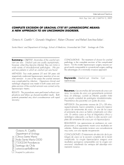 complete excision of urachal cyst by laparoscopic means