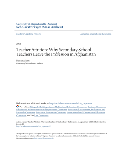 Teacher Attrition: Why Secondary School Teachers Leave the