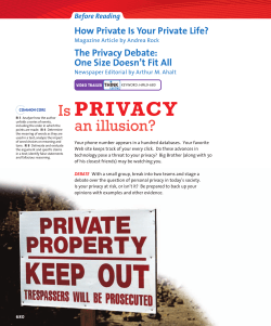 How Private is your Private Life?
