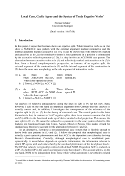 Local Case, Cyclic Agree and the Syntax of Truly Ergative Verbs