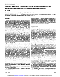 Effects of Mannitol or Furosemide Diuresis on