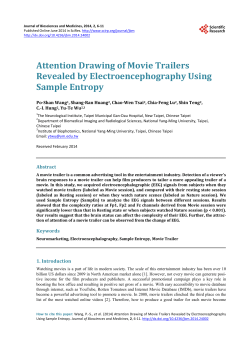 Attention Drawing of Movie Trailers Revealed by