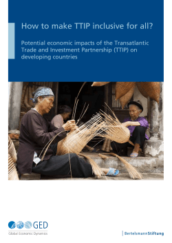 How to make TTIP inclusive for all?