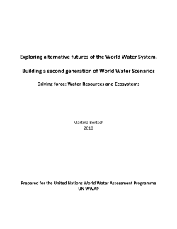 10. Water Resources and Ecosystem