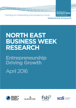 NEBW Report 2016 - North East Business Week