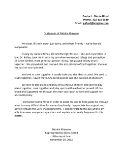 Natalie Khawam Statement