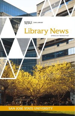 2017 Spring - SJSU Library - San Jose State University
