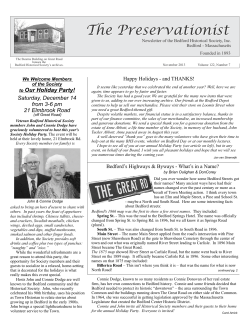 BHS Nov 2013 Page 1-4 - Bedford Historical Society