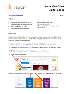 Know OverDrive Digital Books