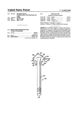 Hinge pintle removing tool