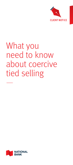 Coercive tied selling