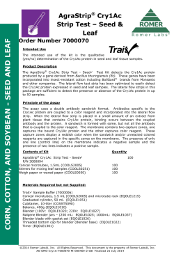 CORN, C OTT ON, AND S OY BEAN