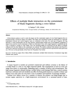 Effects of multiple blade interaction on the containment