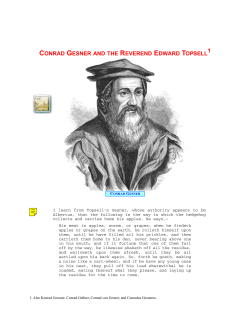 Conrad Gesner - Kouroo Contexture