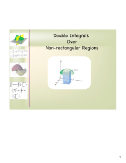 Double Integrals Over Non-rectangular Regions