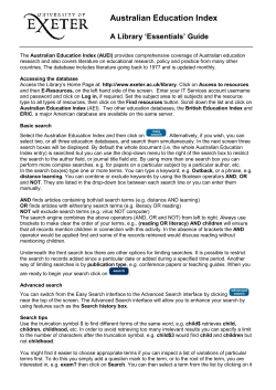 Australian Education Index