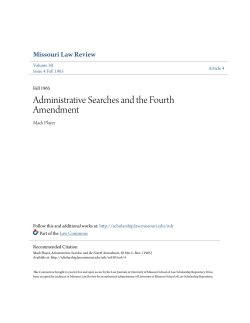 Administrative Searches and the Fourth Amendment