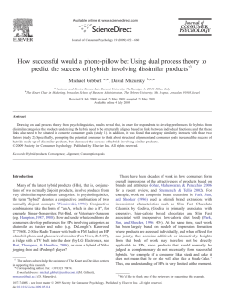 How successful would a phone-pillow be: Using dual process theory