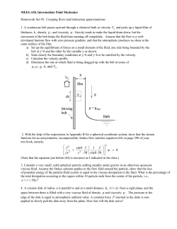 , , , ,and . g h V &micro; &rho; sin 1 0 sin r r &theta; &psi; &theta; &theta; &theta; &part; &part; &part; + = &part; &part; &part;