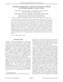 Anisotropic Swirling Surface Acoustic Waves from - films
