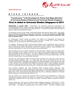 Press Release - Resorts World Sentosa