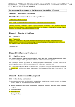 Plan Change 114 - Landscapes