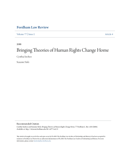 Bringing Theories of Human Rights Change Home