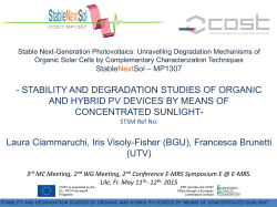 - STABILITY AND DEGRADATION STUDIES OF