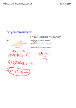 T12 Trapezoids Rhombi Kites.notebook