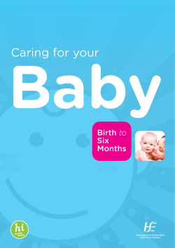 Caring for your baby 0-6 months