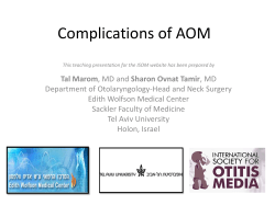 Complications of AOM - International Society for Otitis Media