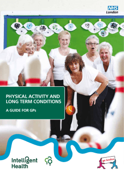 Physical activity and long term conditions