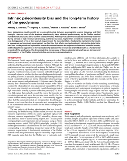 Intrinsic paleointensity bias and the long