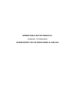 German Public Sector Finance BV