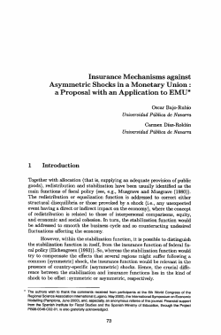 Insurance Mechanisms against Asymmetric Shocks in a Monetary