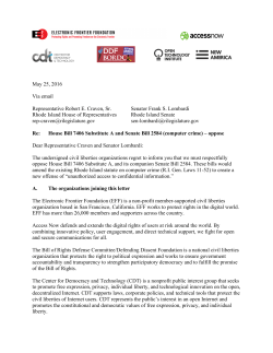 supporting memo - Electronic Frontier Foundation