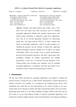 OMT-G: An Object-Oriented Data Model for Geographic Applications
