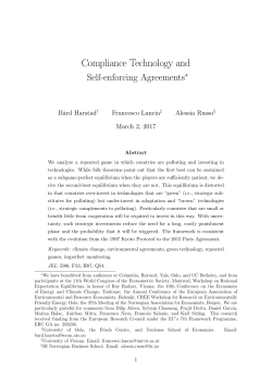 Compliance Technology and Self-enforcing Agreements