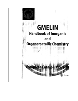GMELIN Complete Catalog 1997/98