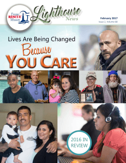 Read Newsletter - Fresno Rescue Mission