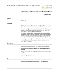 Discovering Angel Island: The Story Behind the Poems