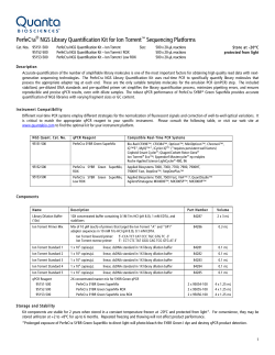 PerfeCTa&reg; NGS Quantification Kit - Ion Torrent