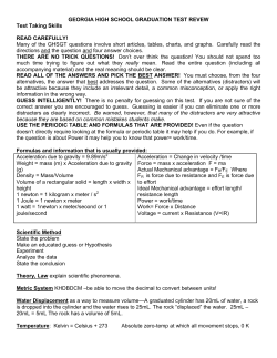 Many of the GHSGT questions involve short articles