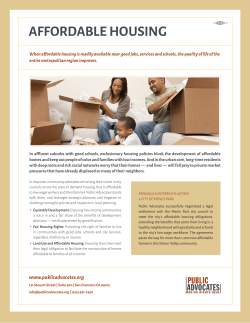 affordable housing