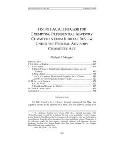 fixing faca: the case for