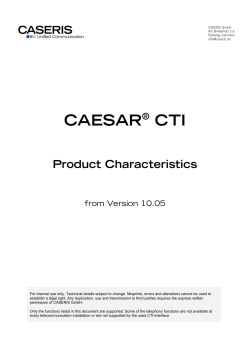 caesar&reg; cti - Login to Sales Channel Support Pages