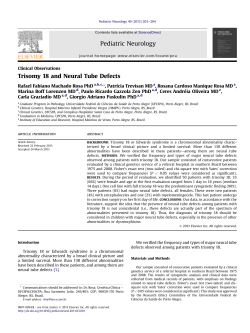 Trisomy 18 and Neural Tube Defects