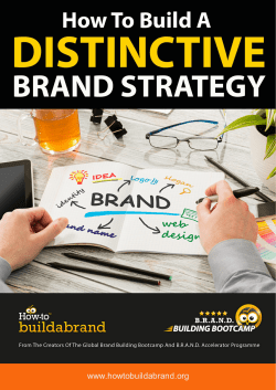 How to Build A Distinctive Brand Strategy