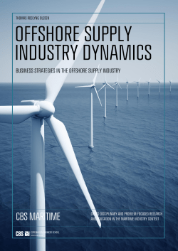 business strategies in the offshore supply industry
