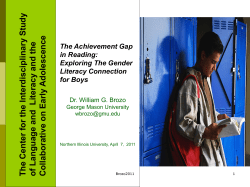 The Achievement Gap in Reading: Exploring the Gender Literacy